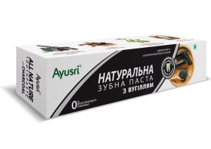 Аюрведическая Зубная Паста с Активированным Углем, Ayusri