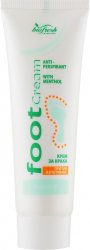 Крем для ног против потения с ментолом (Foot cream with menthol), BioFresh