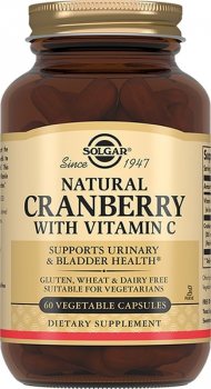 Клюква натуральная с витамином С (Natural Cranberry With Vitamin C), Solgar