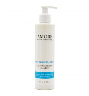 Безсульфатный концентрированный шампунь с фитокератином для восстановления поврежденных волос, AMORE