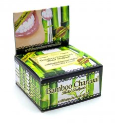 Тайская травяная зубная паста с Углём Бамбука (Herbal Bamboo Charcoal Toothpaste), Rochjana