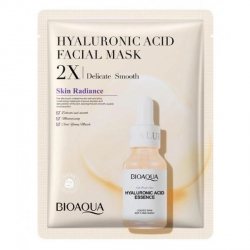 Тканевая маска для лица с гиалуроновой кислотой (Hyaluronic Acid 2X Facial Mask), Bioaqua