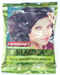 Индийская маска с витамином С для роста и укрепления волос, Jharna