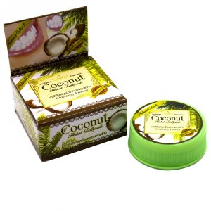Тайская зубная паста-таблетка с экстрактом кокоса (Coconut), Rochjana