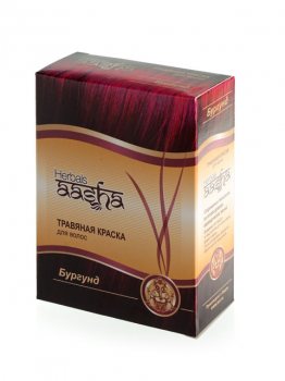 Травяная краска для волос AASHA Herbals, Бургунд