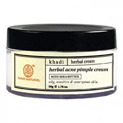 Травяной крем против акне и черных точек  (Herbal acne pimple cream), Khadi