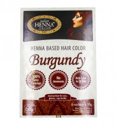 Краска для волос Бургунд (Henna Based Hair Colour Burgundy), Indian Henna Salon