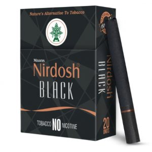 Безникотиновые сигареты Нирдош Black (Nirdosh Herbal Filter Dhoompan Black), Maans