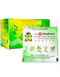 Тайские травяные таблетки от простуды и гриппа (Bitter Herbs), Namtaothong