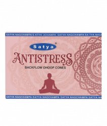 Стелющиеся дымные благовония конусы Антистресс (Antistress Backflow Dhoop Cones), Satya