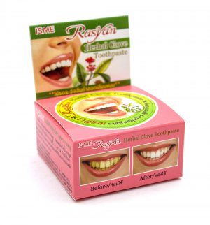 Тайская травяная зубная паста-таблетка с гвоздикой (Herbal Clove Toothpaste), Rasyan