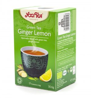 Аюрведический зеленый чай Имбирь Лимон (Green Tea Ginger Lemon), Yogi Tea
