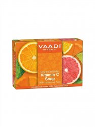 Осветляющее мыло для лица и тела с витамином C и гиалуроновой кислотой (Vitamin C Soap), VAADI Herbals 