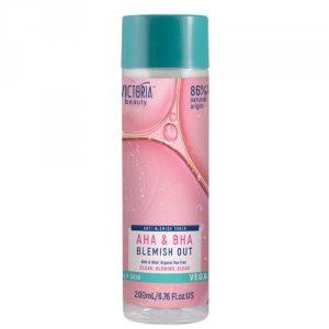 Очищающий тоник от черных точек с AHA и BHA кислотами против прыщей (Blemish Out Toner), Victoria Beauty