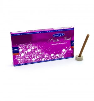 Безосновные Благовония Дхуп Палочки Фиолетовый Драгоценный Камень (Purple Jewel Dhoop Sticks), Satya