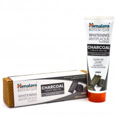 Органическая отбеливающая зубная паста с Углем и Маслом Черного Тмина (Whitening Antiplaque Toothpaste Charcoal & Blackseed Oil), Himalaya Herbals